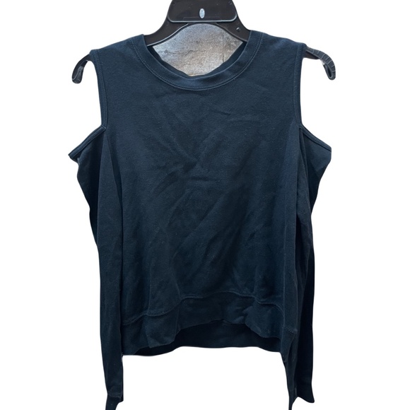 ❤️ ABERCROMBIE & FINCH BLACK COLD SHOULDER SWEATSHIRT SIZE SMALL - Picture 1 of 3